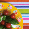 spiedini tricolore 100x100 Spaghetti al basilico, mandorle e parmigiano